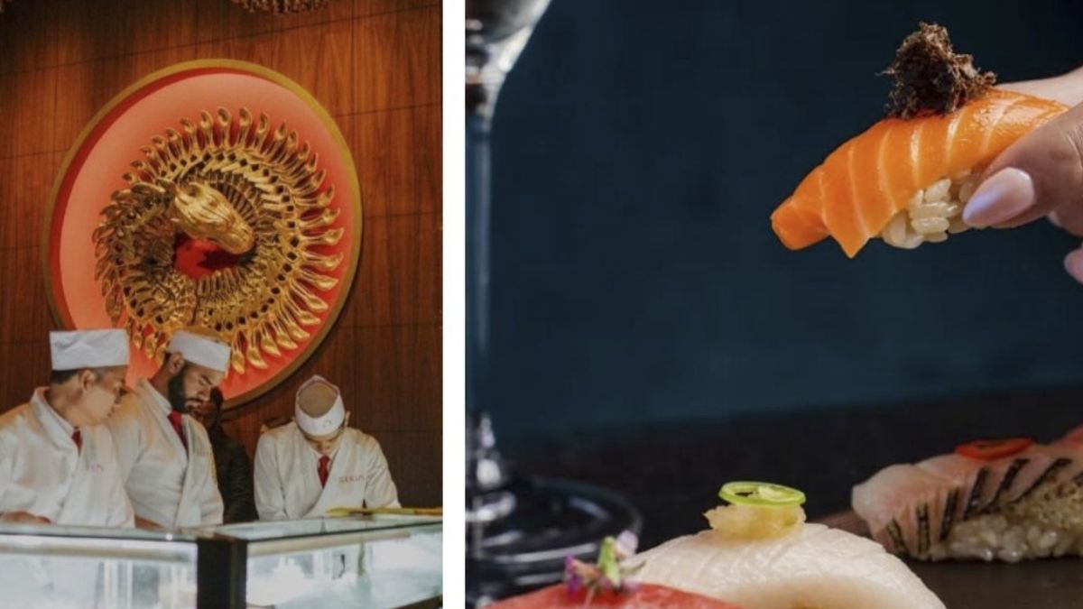 Sushi en el restaurante de Bad Bunny