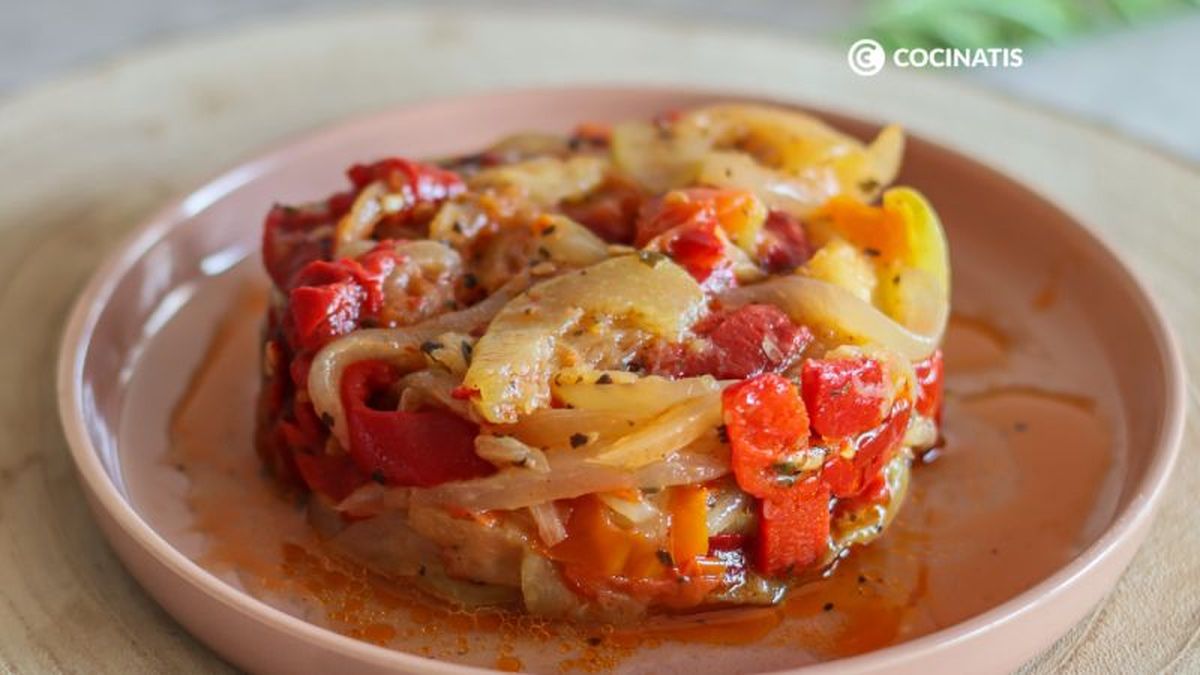 Timbal de verduras fácil y rápido