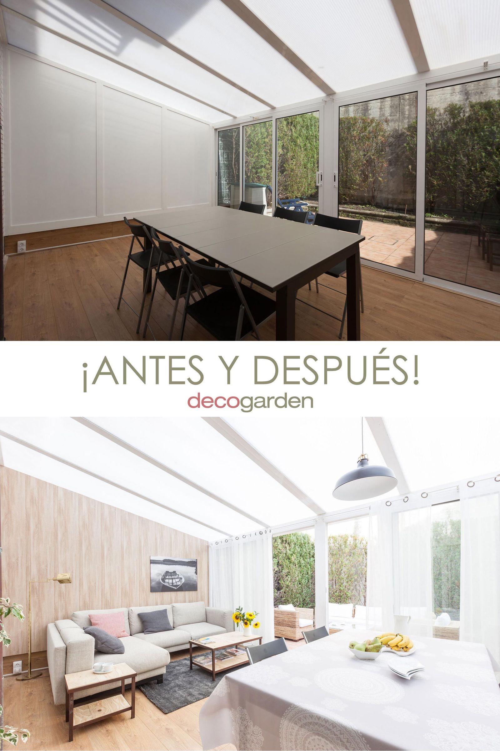 Decogarden 668 Decorar sala en terraza acristalada antes despues Decogarden 668 Decorar sala en terraza acristalada antes despues