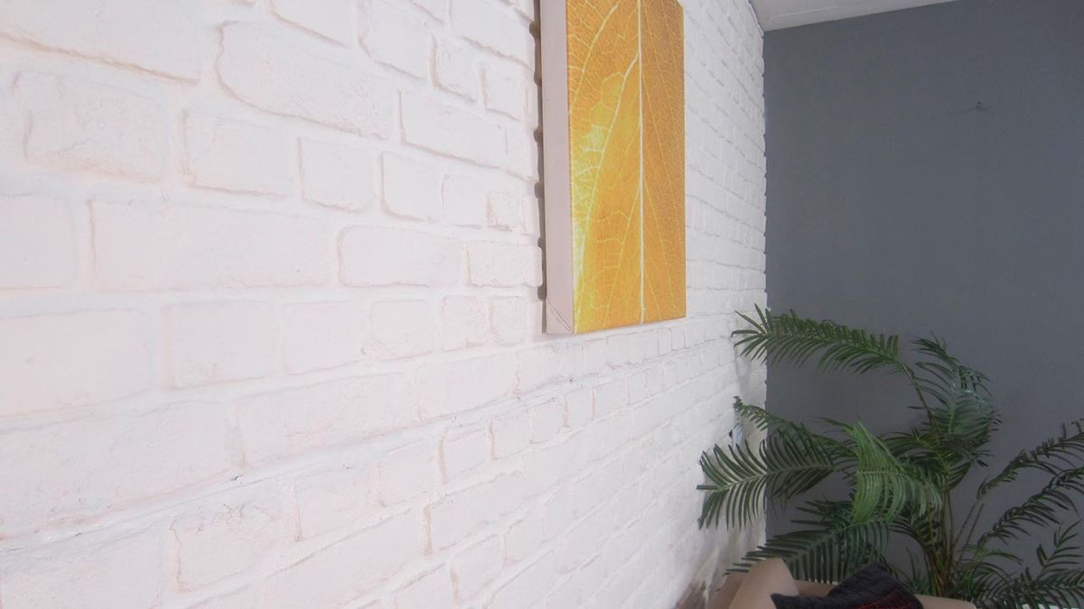 Cubrir pared con piedra artificial decorativa paso 13