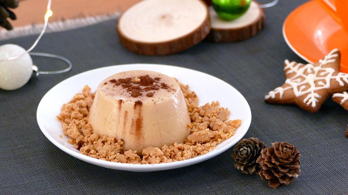 Receta de panacota de turrón para Navidad