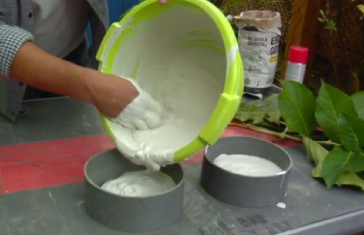 Cuadros de escayola con hojas 2