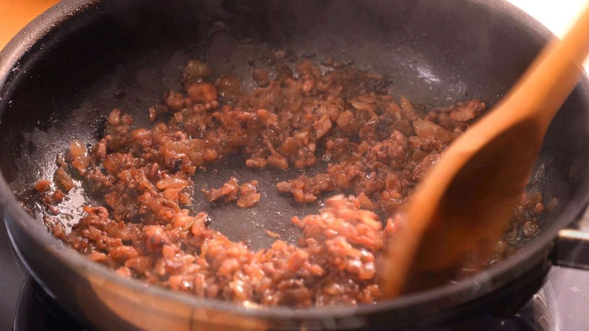 Chipirones rellenos en su tinta paso 2