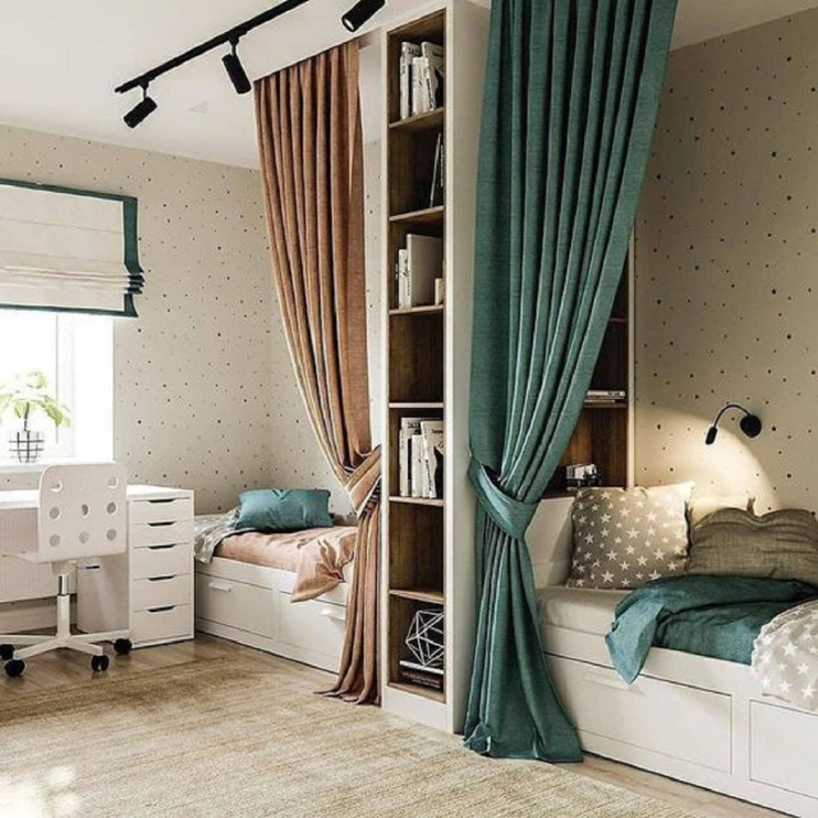 Dormitorios infantiles compartidos soluciones para disponer las camas en las habitaciones pequeñas 8 Dormitorios infantiles compartidos soluciones para disponer las camas en las habitaciones pequeñas 8
