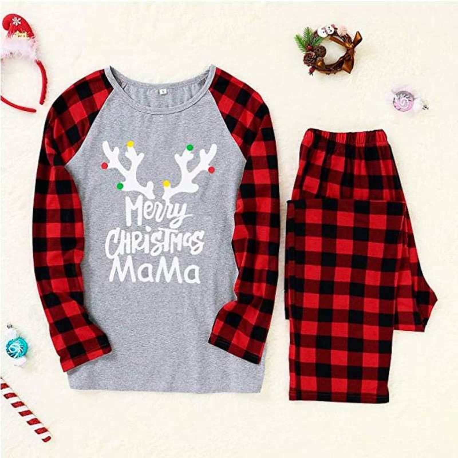 Asegúrate de elegir la talla correcta antes de comprar el pijama navideño Asegúrate de elegir la talla correcta antes de comprar el pijama navideño