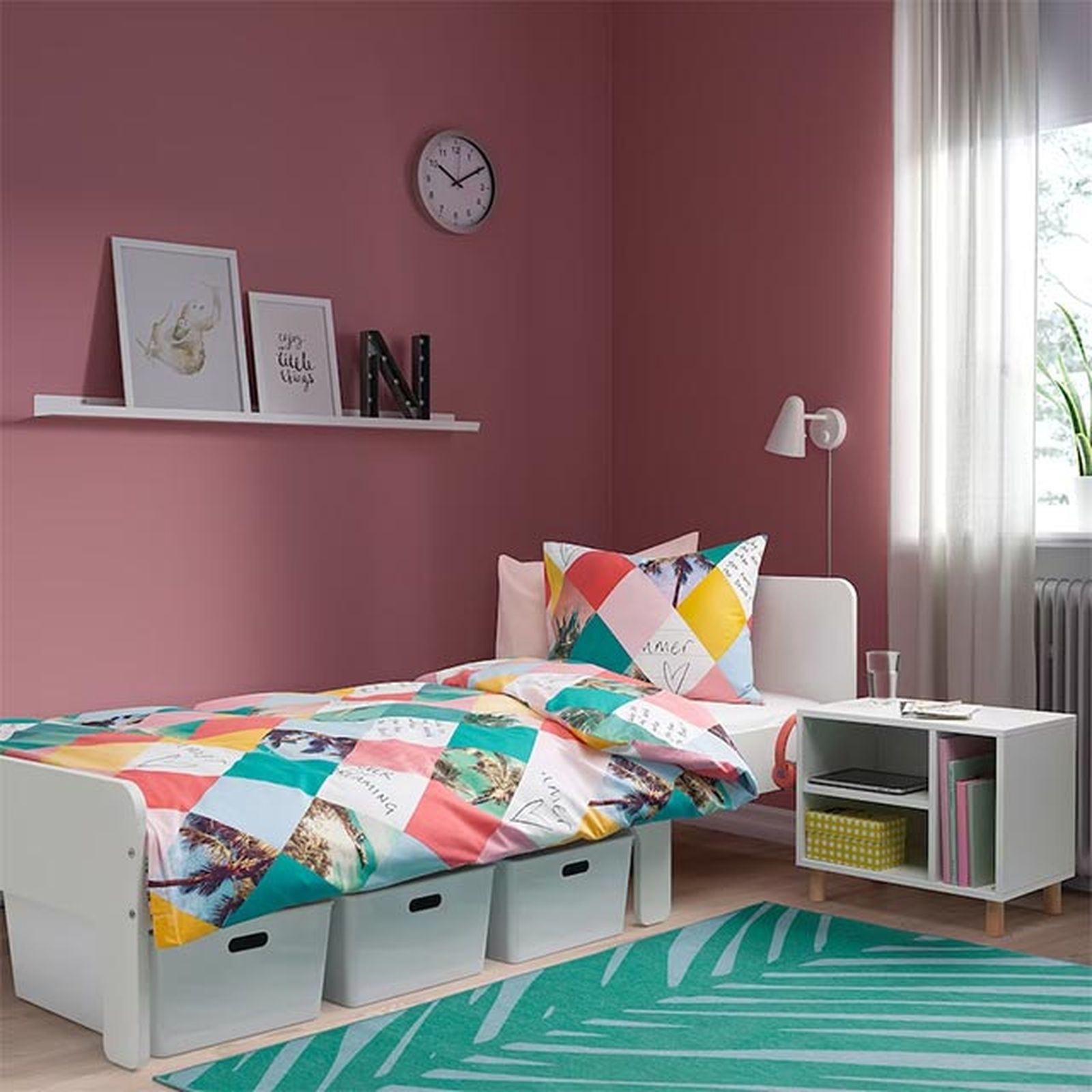 mesita de noche ikea smussla