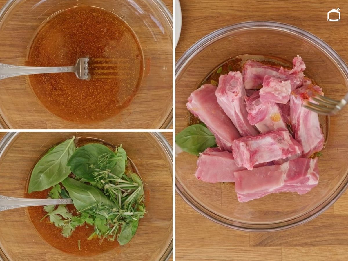 Mezcla los ingredientes del adobo