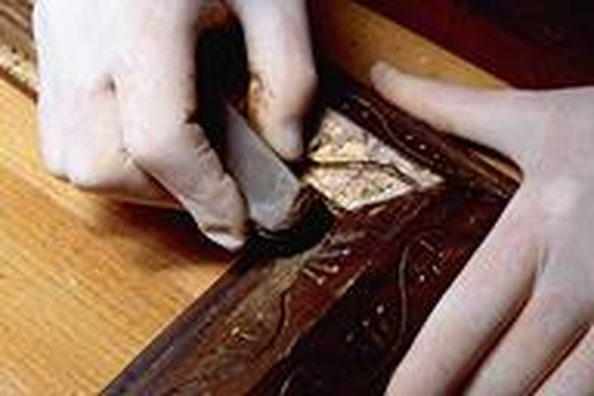 Restaurar el marco de un cuadro paso 4