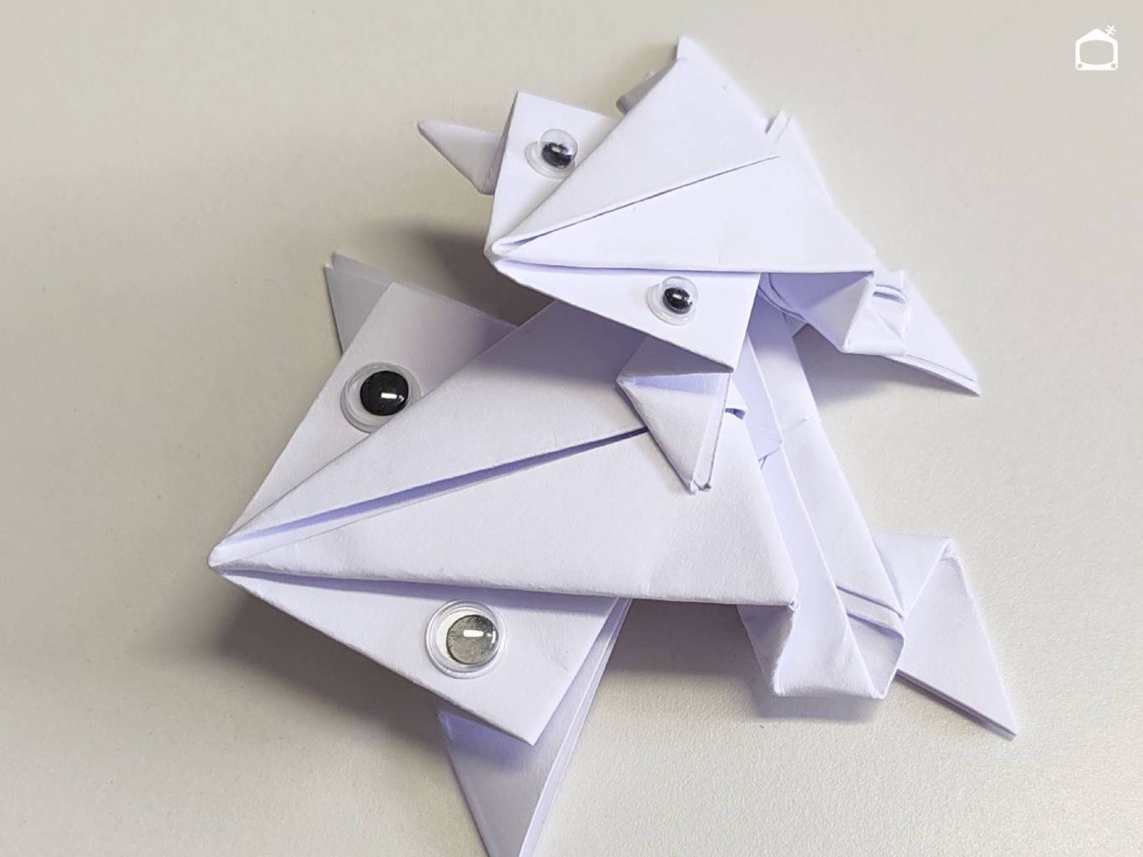 Ranas de papel.