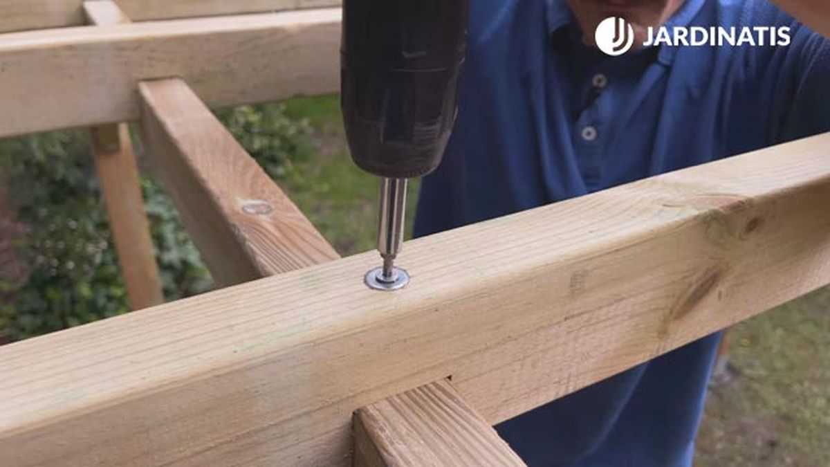 como instalar pergola de madera en kit nortene paso8