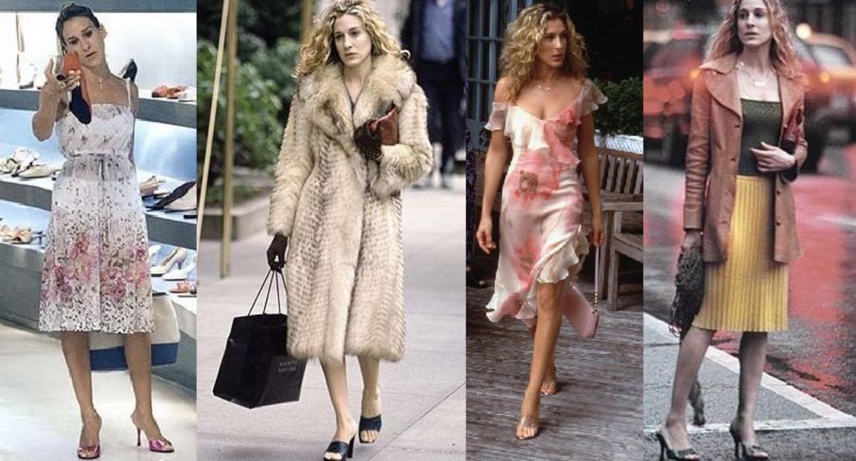 Carrie con diferentes modelos de mules