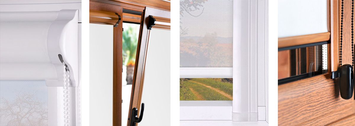 Estor para puertas y ventanas abatibles sin persiana acabados