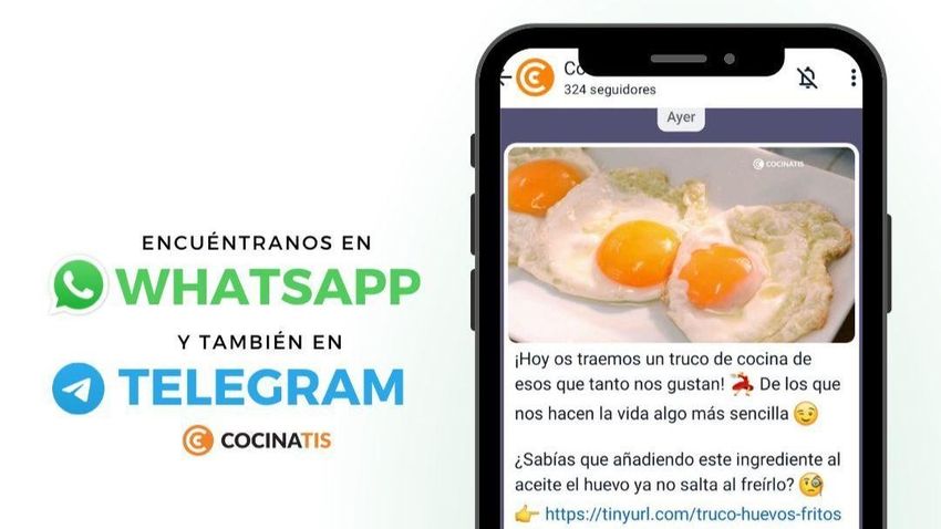 whatsapp y telegram cocinatis