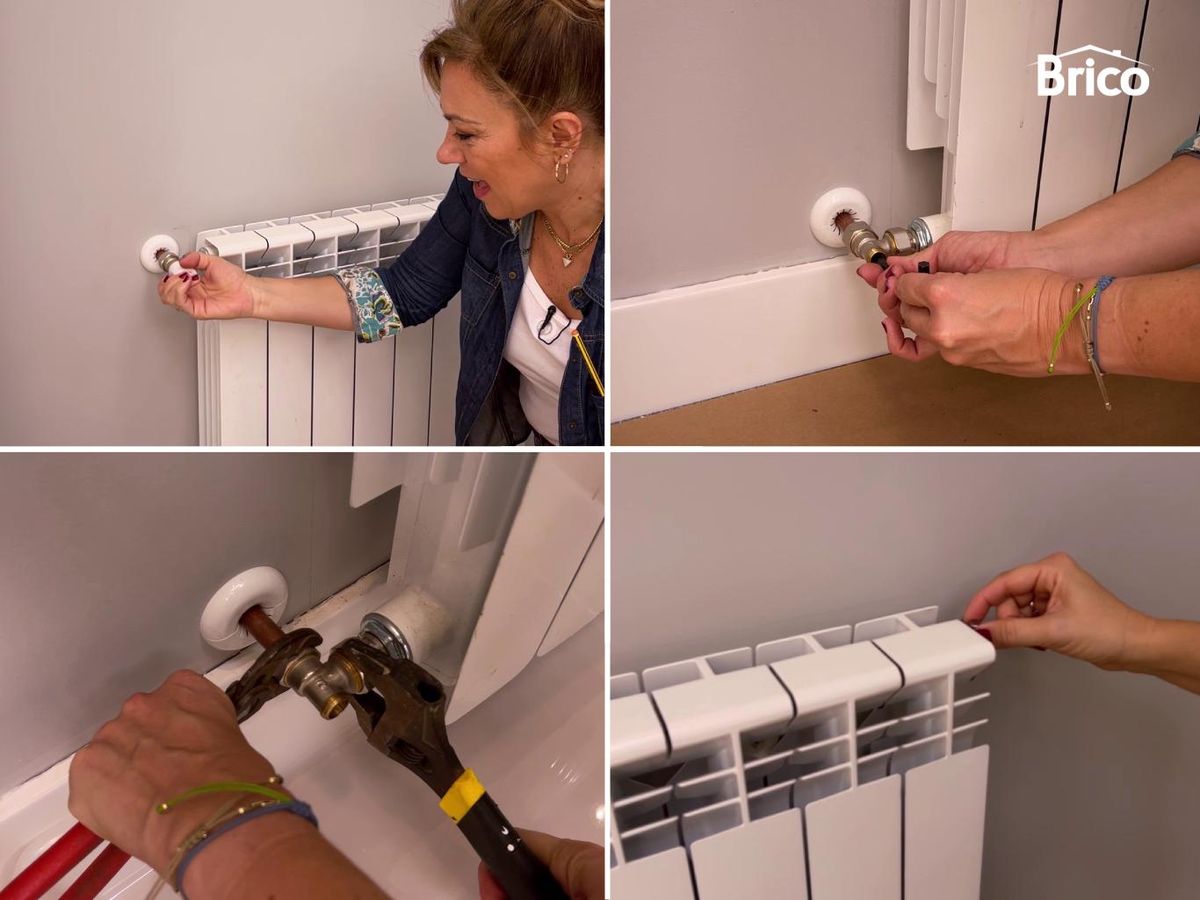 Cerrar las entradas y salidas al radiador