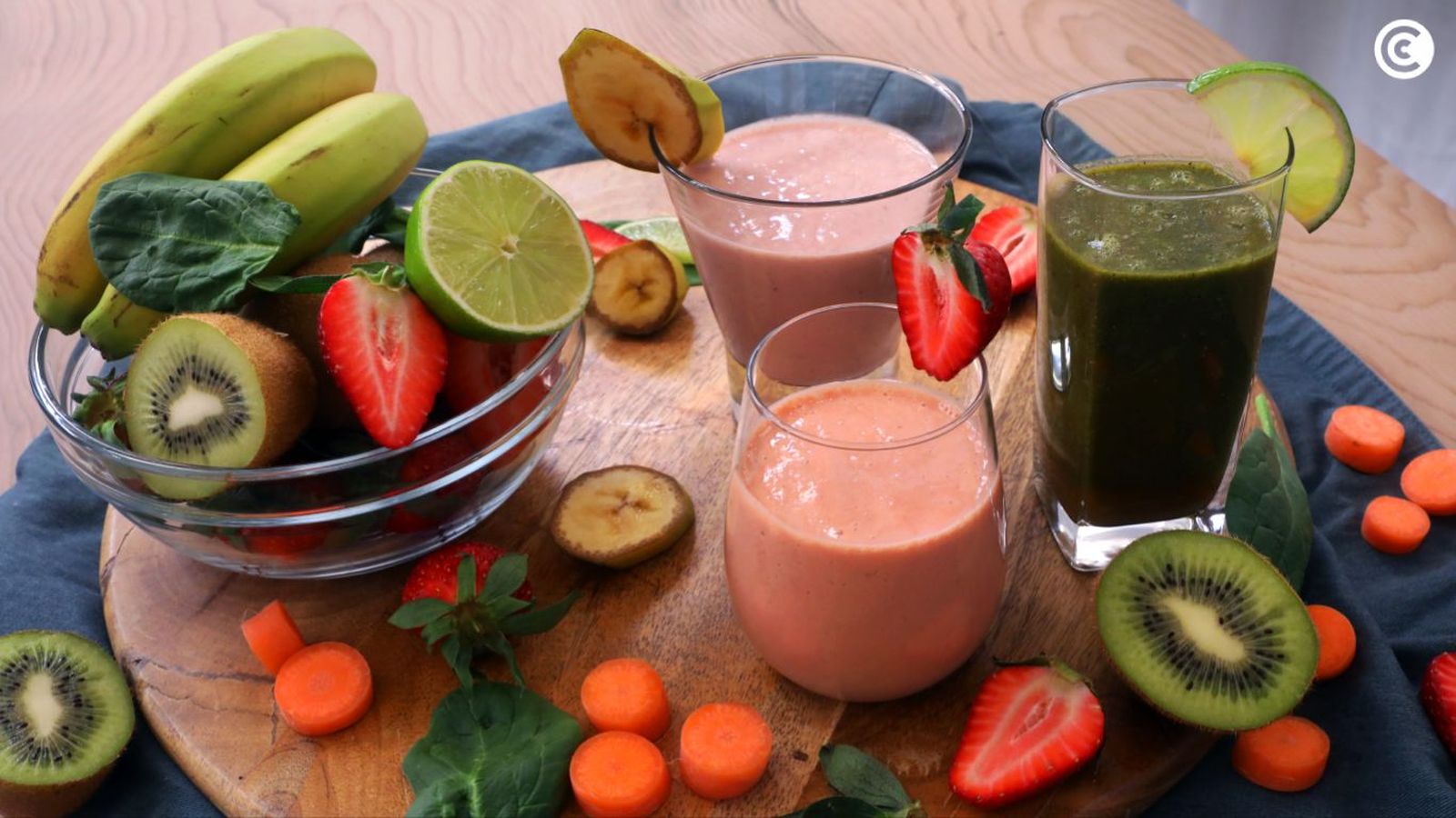 Batidos de fruta para primavera