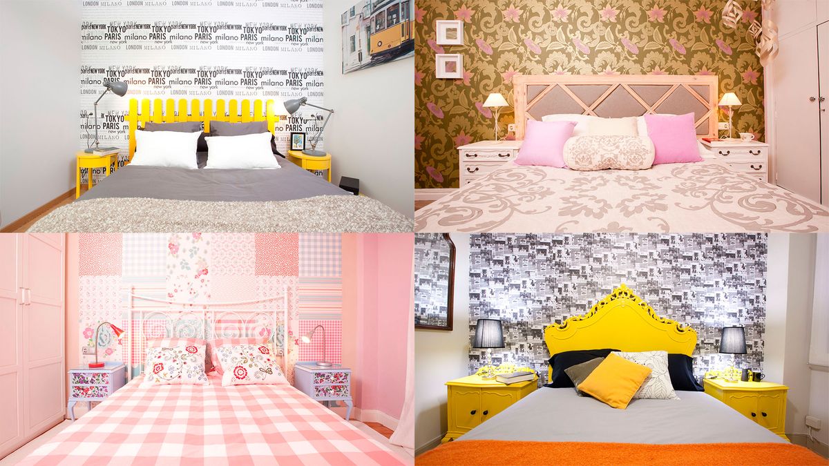 dormitorio cabeceros papel pintado