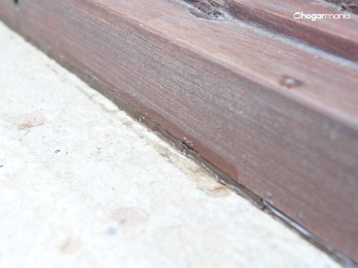 Deja secar la junta nueva