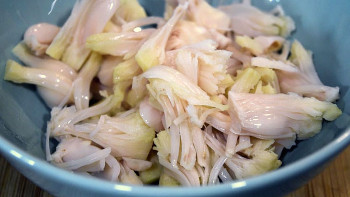 Pulled Pork vegano con jackfruit, la fruta que parece carne   Paso 2