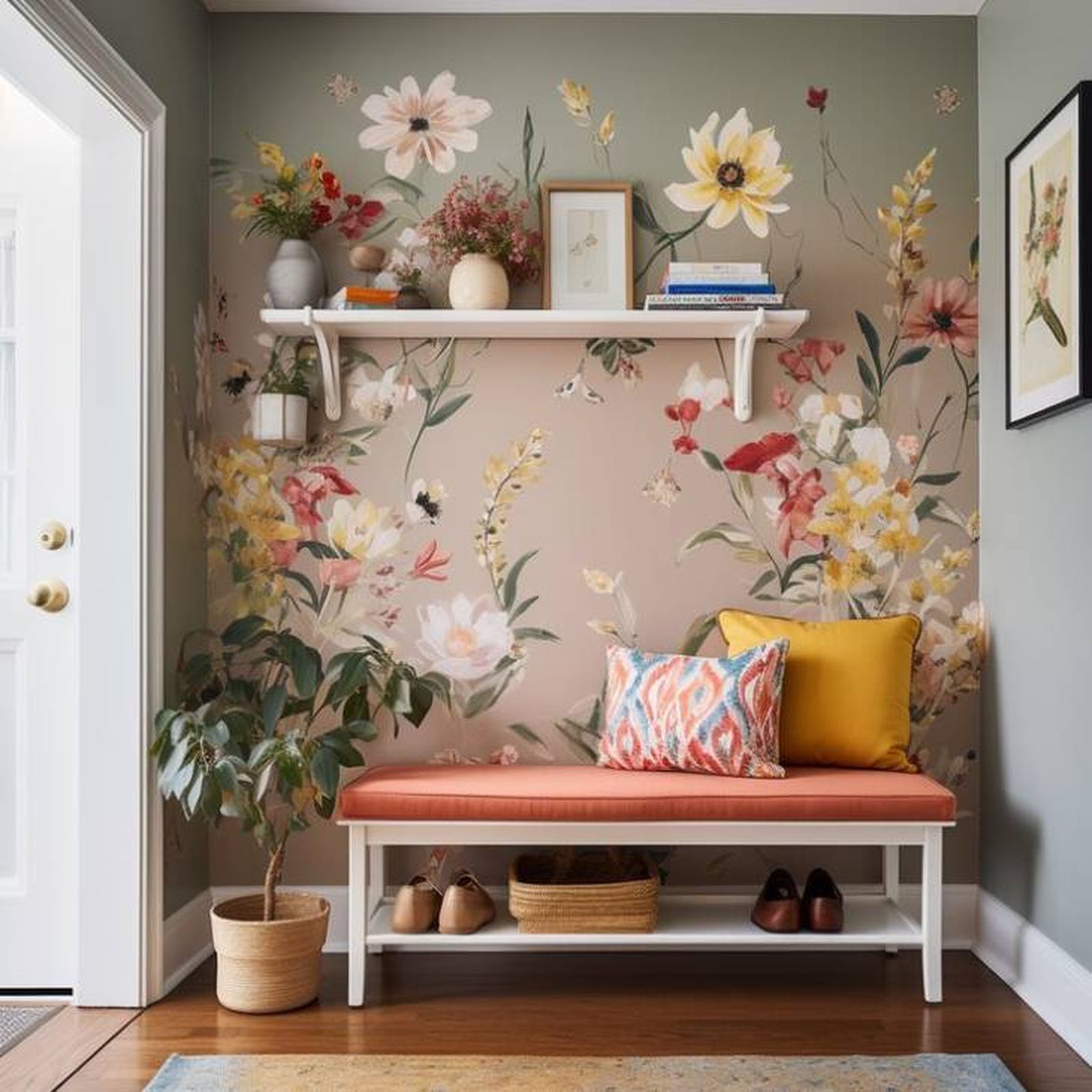 Decorar el pasillo con papel pintado, ideas y consejos para acertar 13