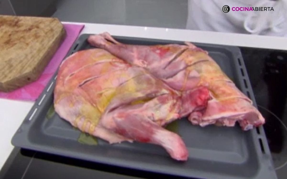 Cordero al horno - paso 1
