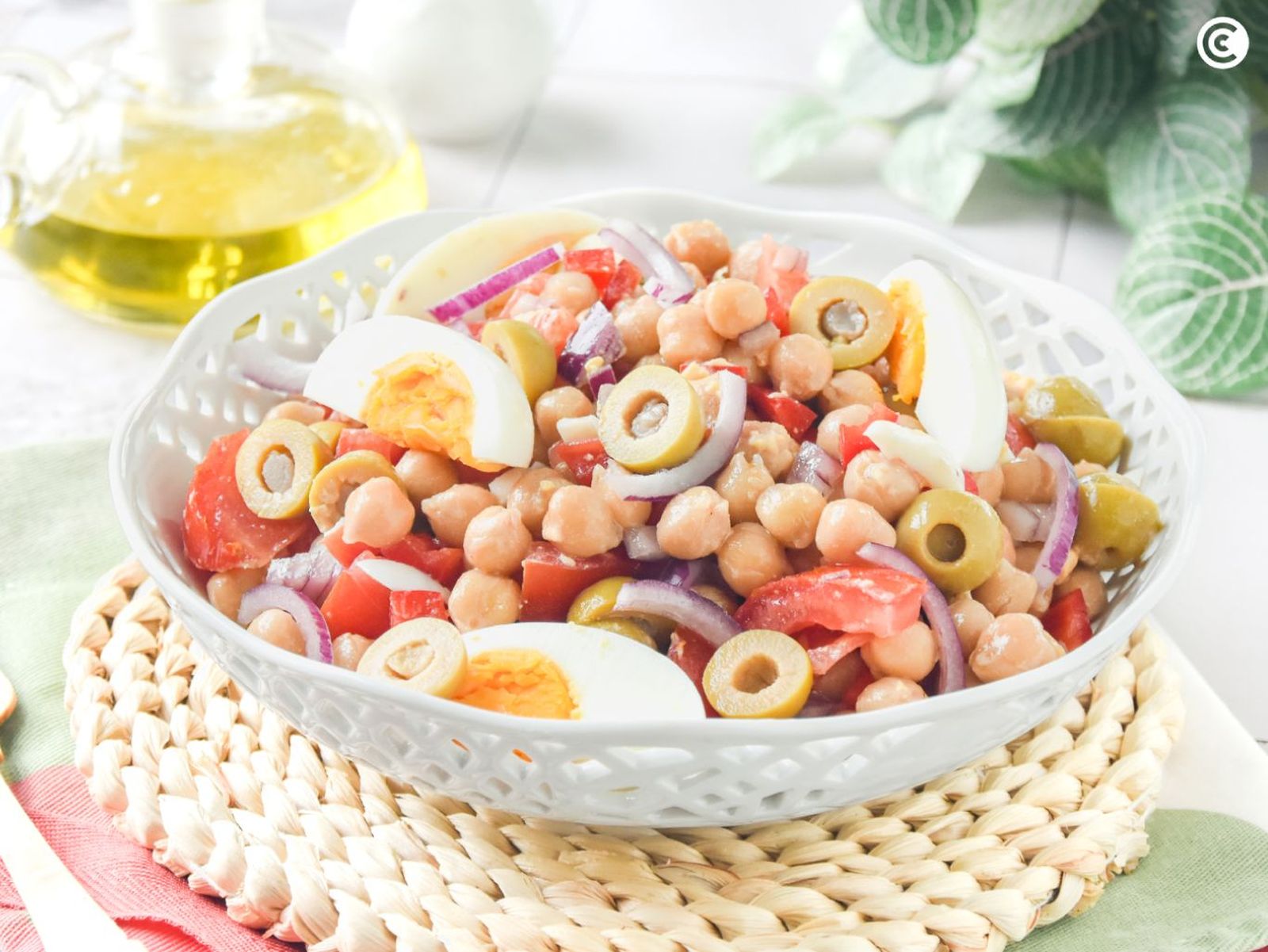 Ensalada de garbanzos mediterránea