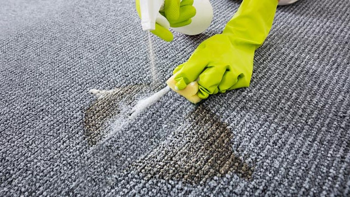 limpiar las alfombras con productos comerciales aspirar