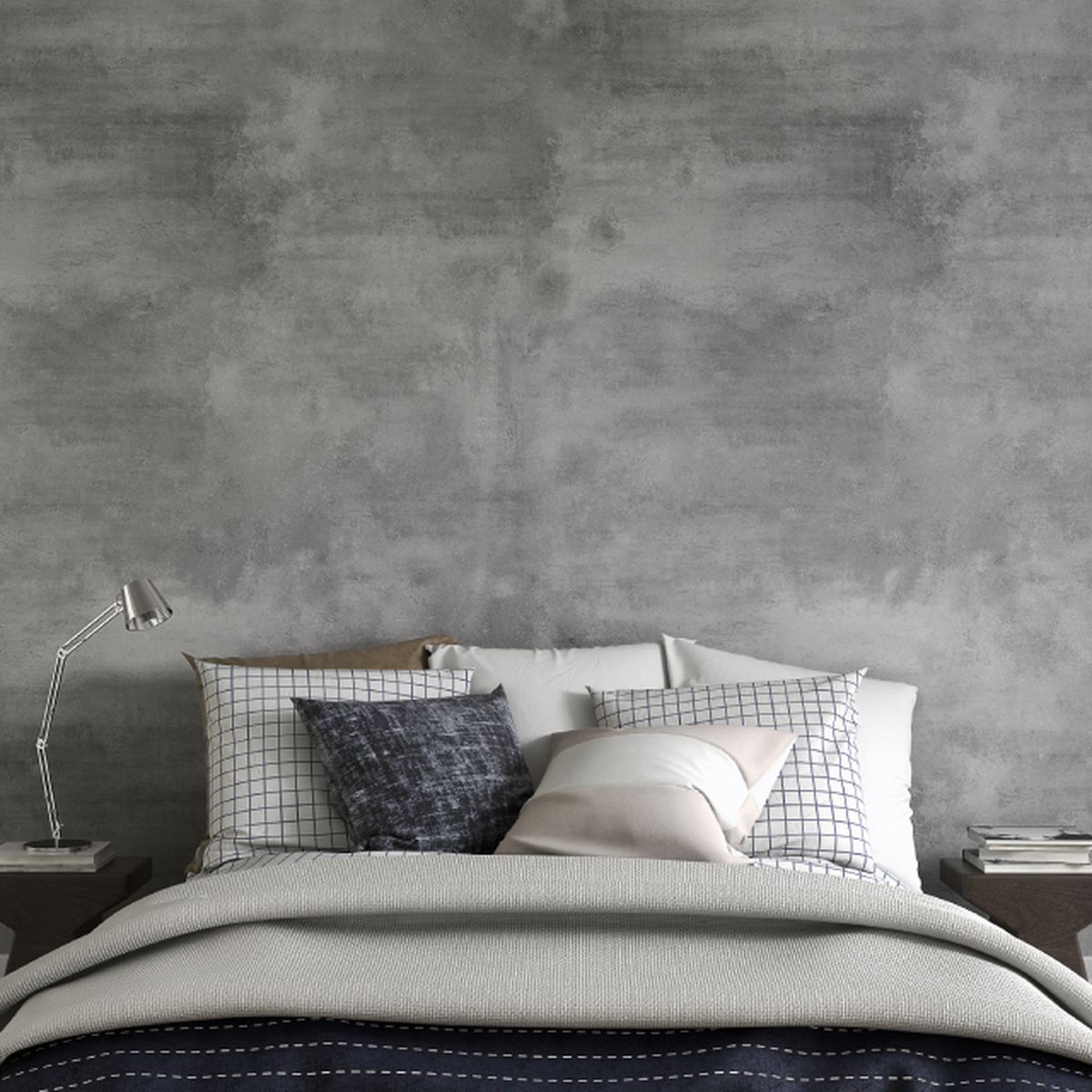 dormitorio pared pintada esponja