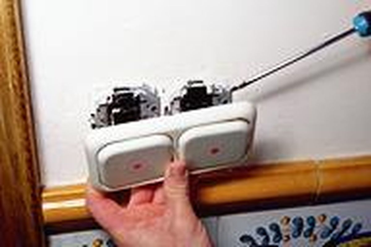 Colocar un interruptor rústico paso 2