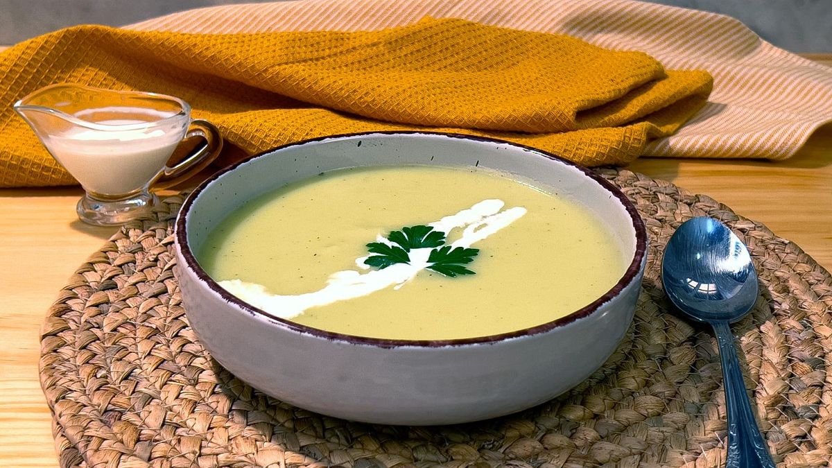 Crema de puerros