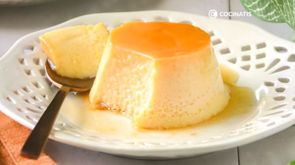 Flan de naranja casero