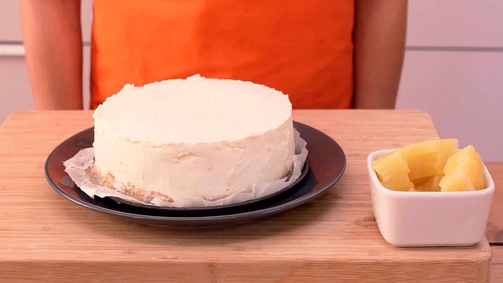 Receta de tarta fría de piña (sin horno) paso 6 Receta de tarta fría de piña (sin horno) paso 6