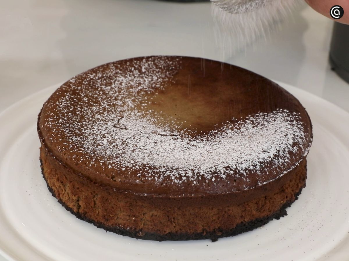 Receta cheesecake de chocolate y café: decora