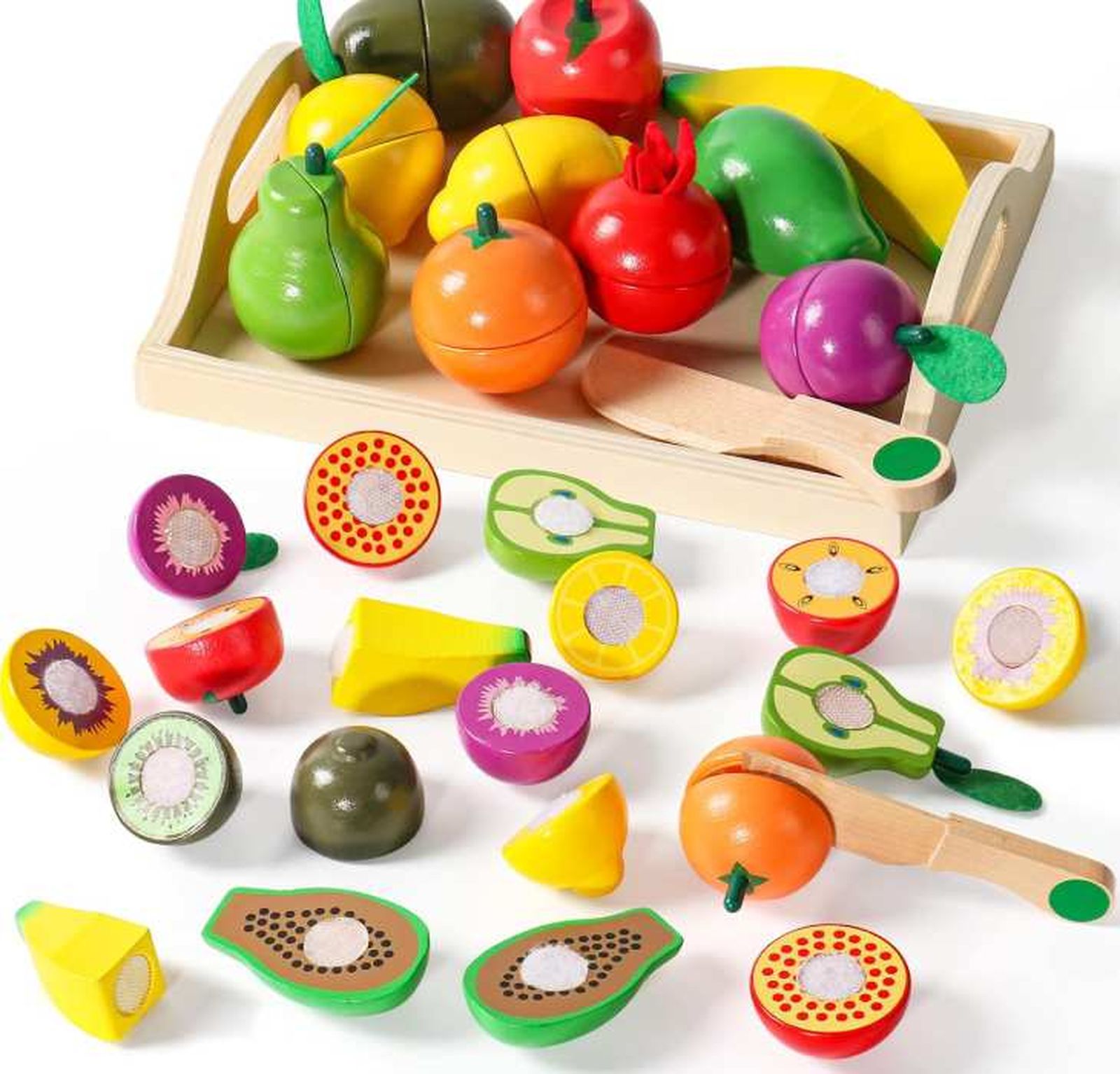 set verduras para cortar juguete madera navidad set verduras para cortar juguete madera navidad