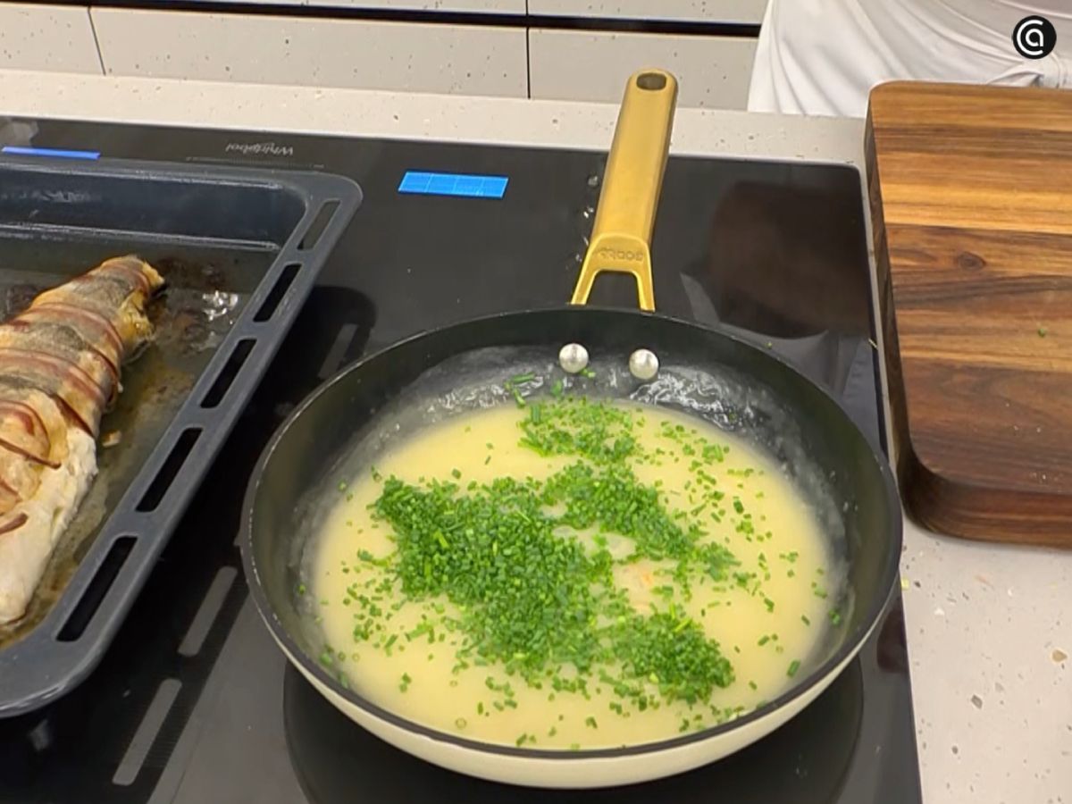 merluza rellena puerro costra panceta paso5