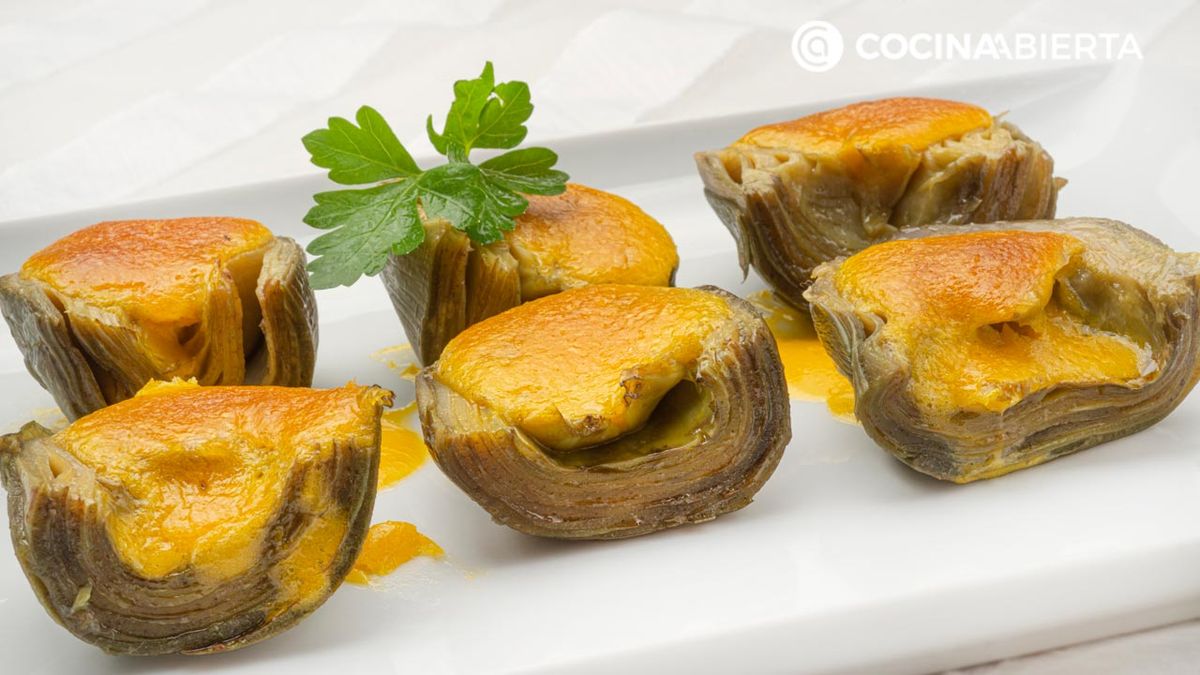 alcachofas con salsa holandesa gratinadas al horno receta karlos arguinano karl67450321