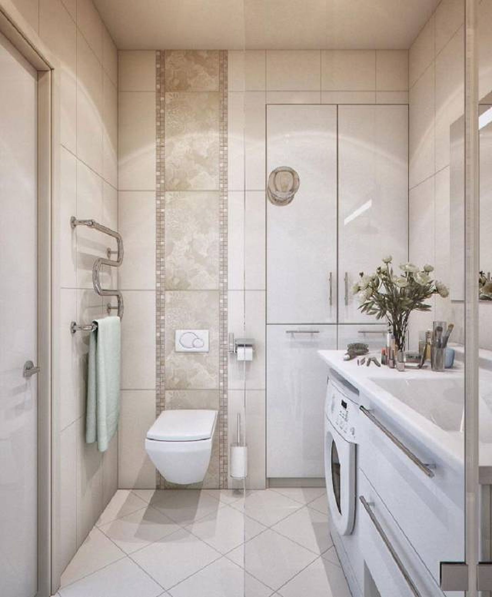 Soluciones para integrar la lavadora en el cuarto de baño 3 Soluciones para integrar la lavadora en el cuarto de baño 3