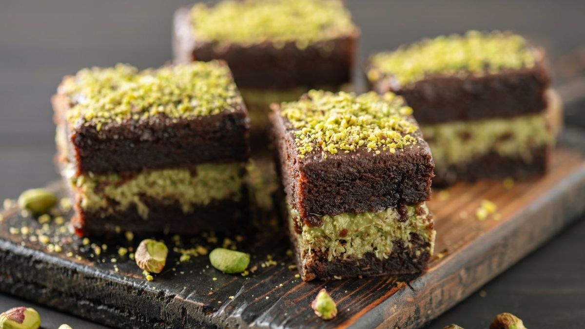 Brownie con chocolate Dubái