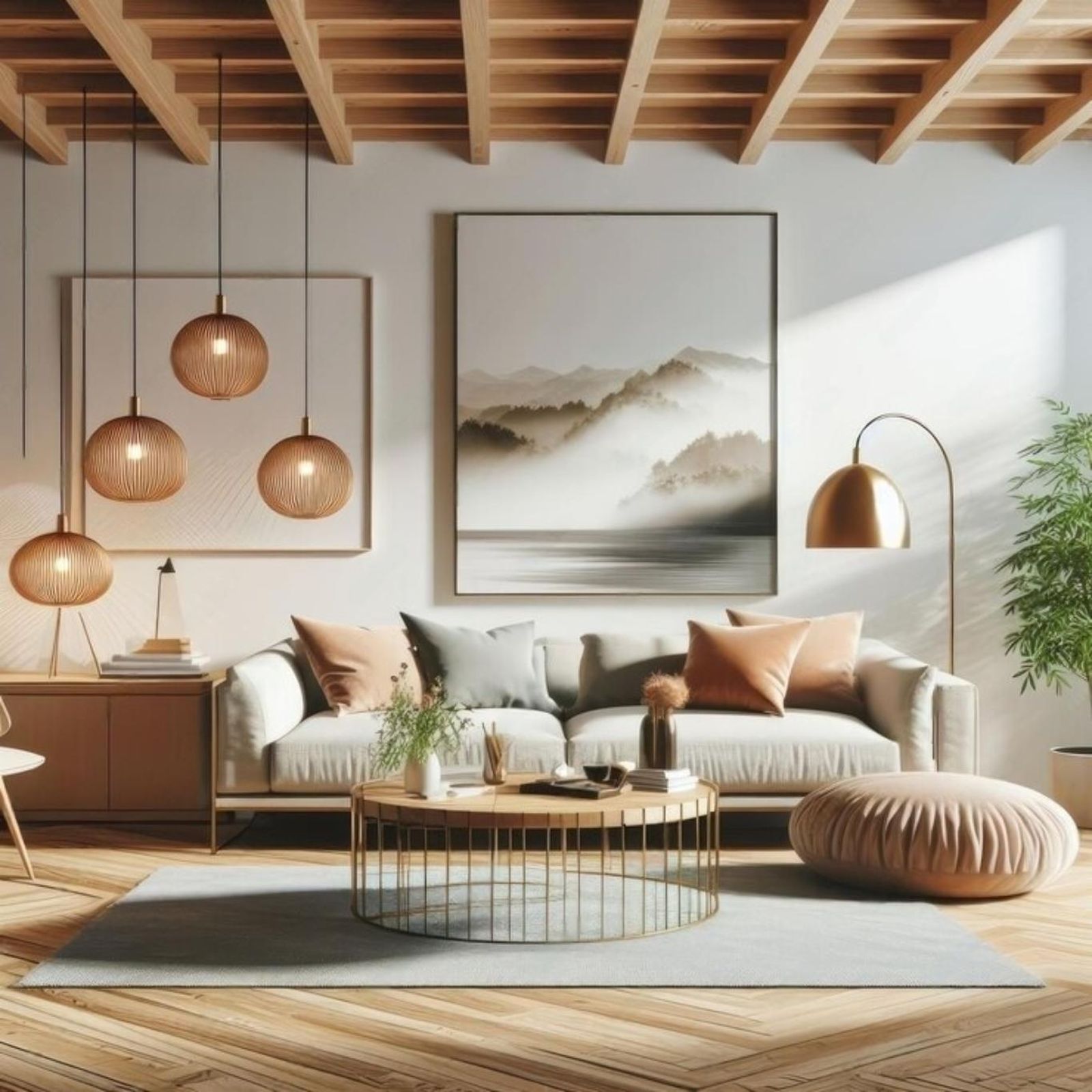 Salón acogedor con iluminación cálida. Salón acogedor con iluminación cálida.