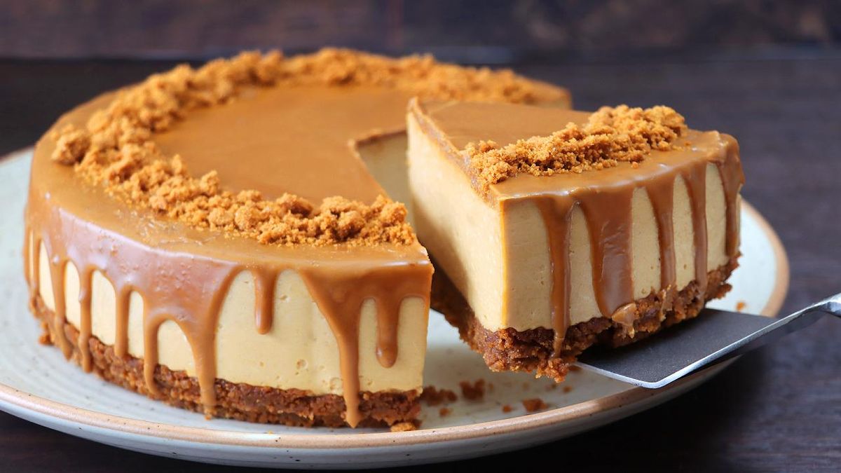 Tarta Lotus sin horno