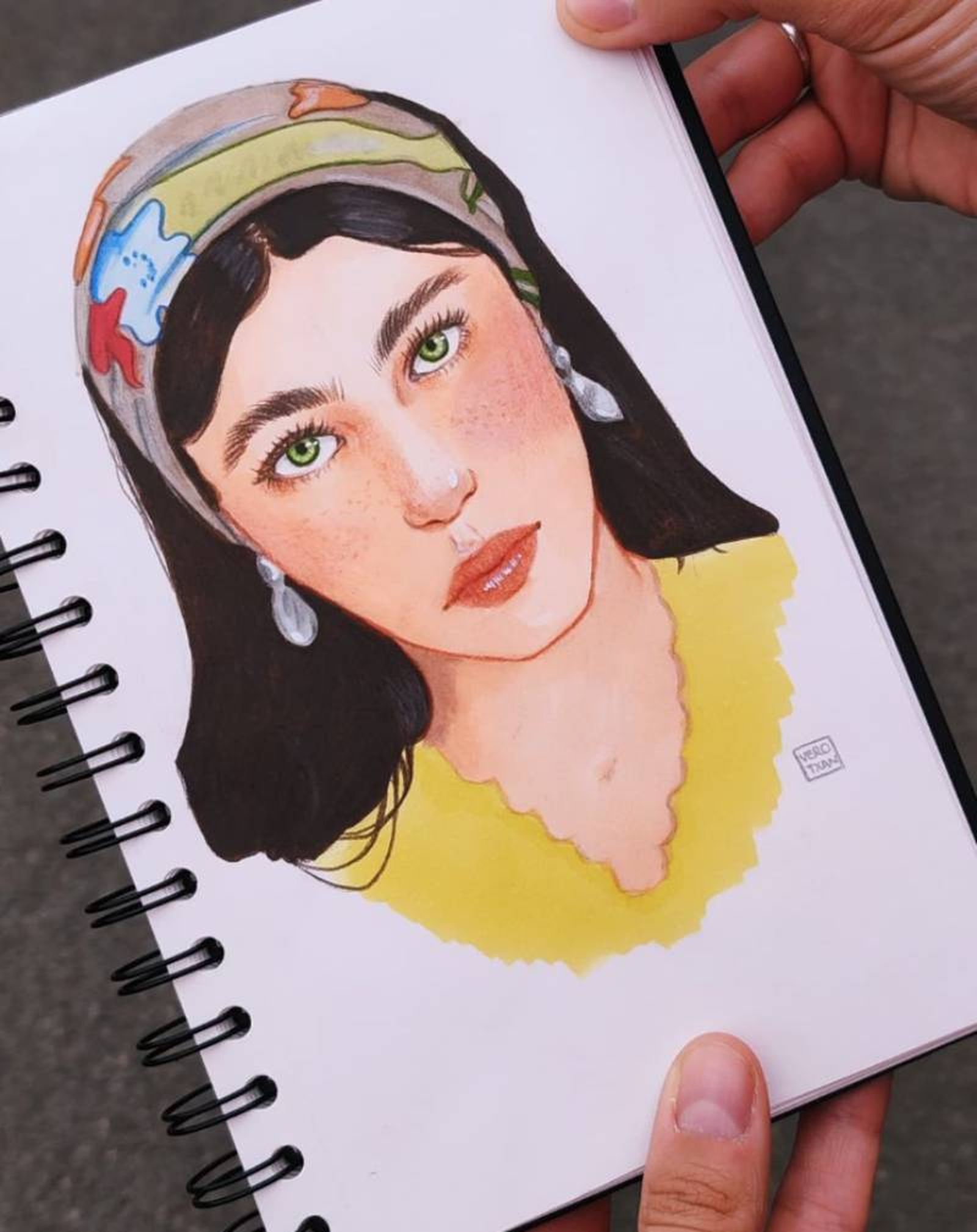 Dibujo hecho con rotuladores de alcohol en sketchbook. / Autora: Verotxan Dibujo hecho con rotuladores de alcohol en sketchbook. / Autora: Verotxan