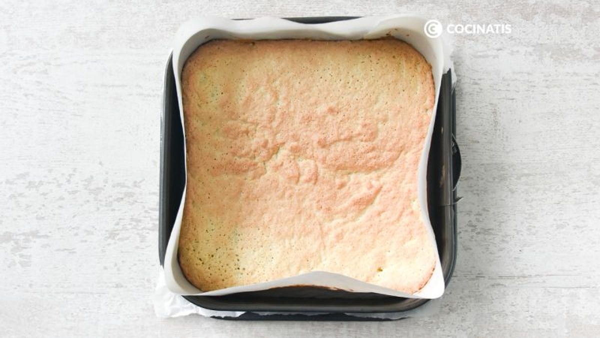 Segunda capa de pastel Biarritz al horno