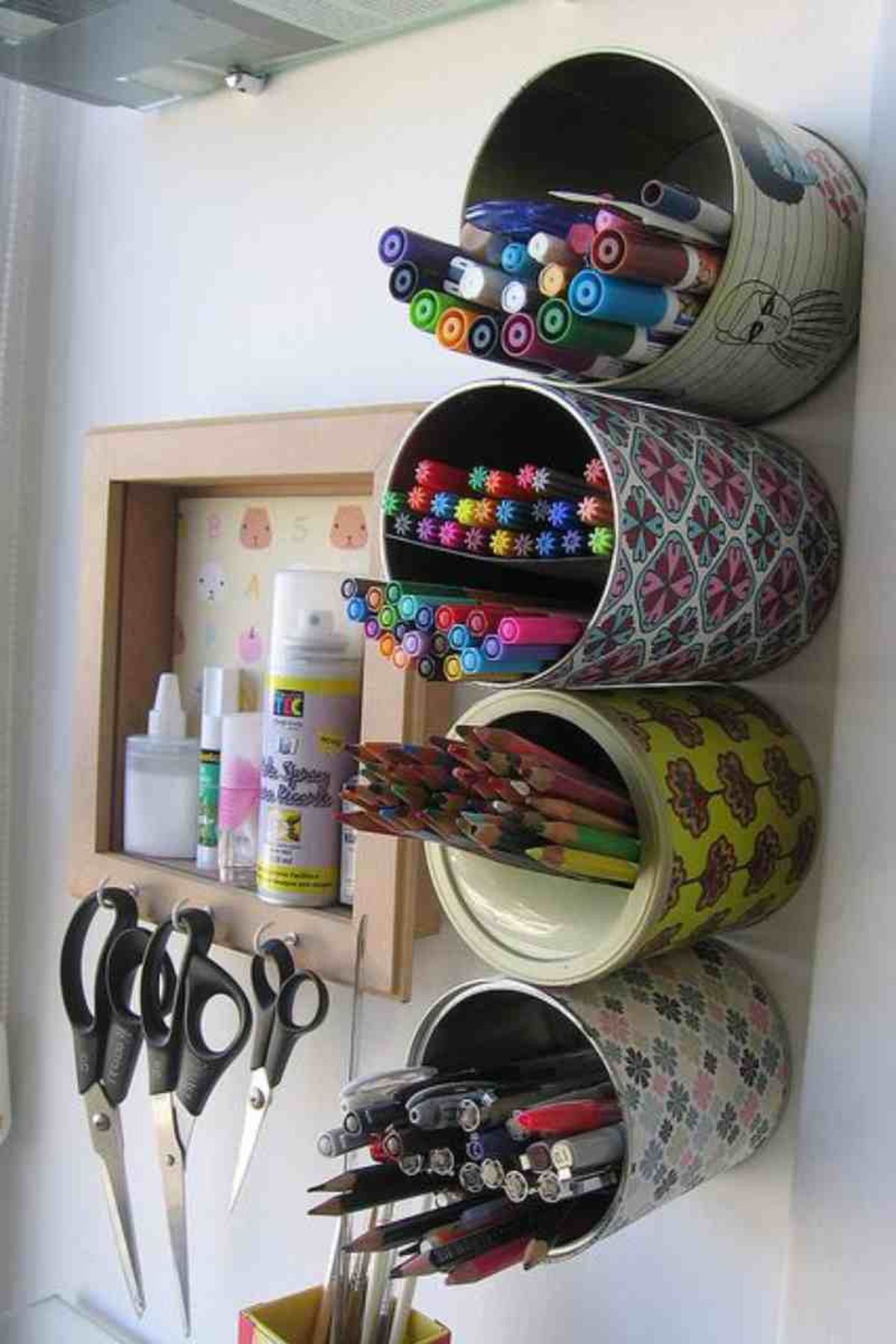 ideas reutilizar latas organizador lapices