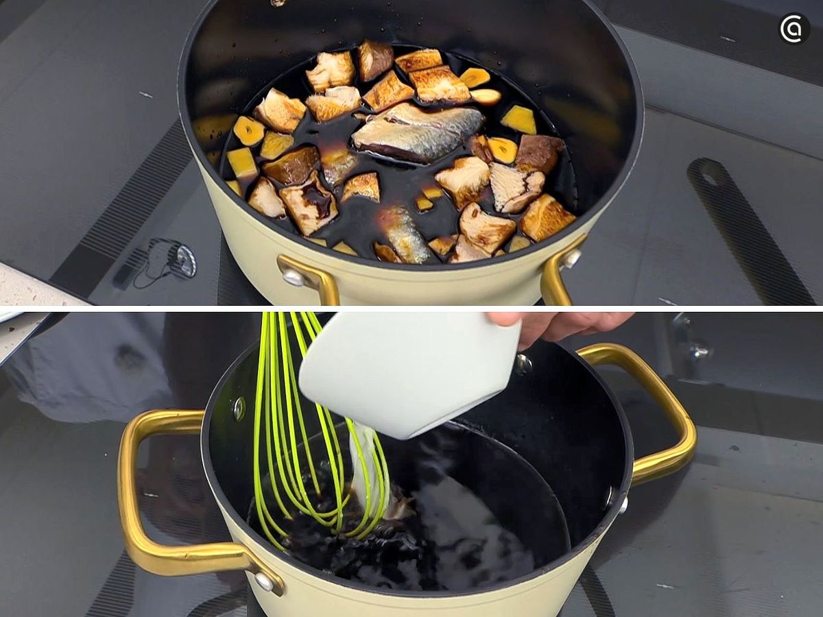 Prepara la salsa tare casera para las brochetas de pollo y manzana