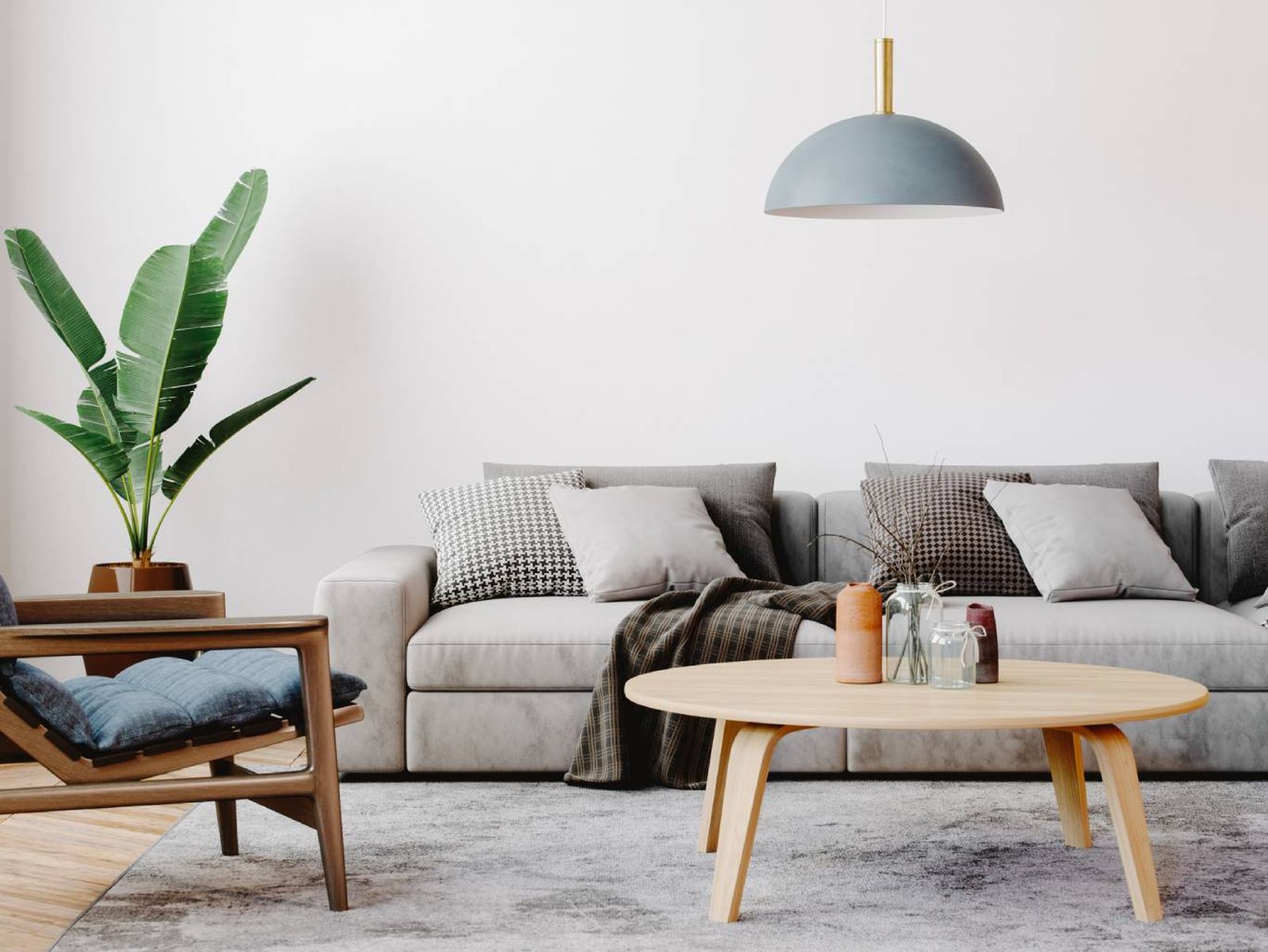 Un ambiente moderno y relajante donde predominan los grises, la madera y el verde natural. Un ambiente moderno y relajante donde predominan los grises, la madera y el verde natural.