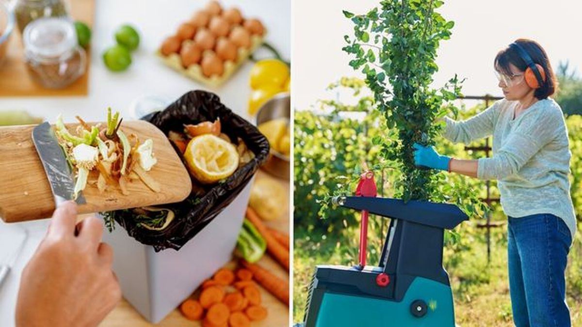 Trocea los elementos orgánicos a compostar