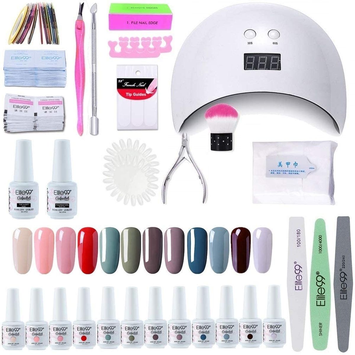 manicura kit unas gel en casa