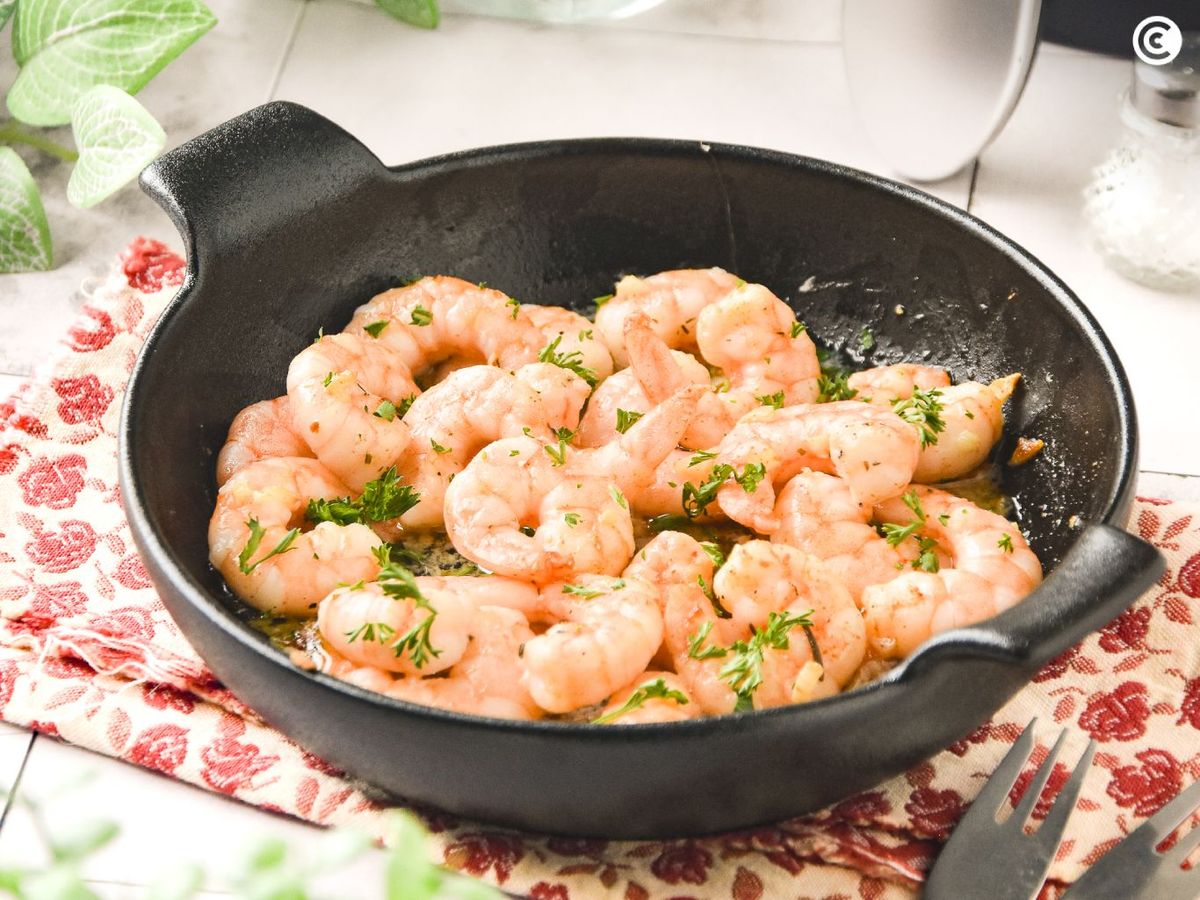 Gambas al ajillo airfryer