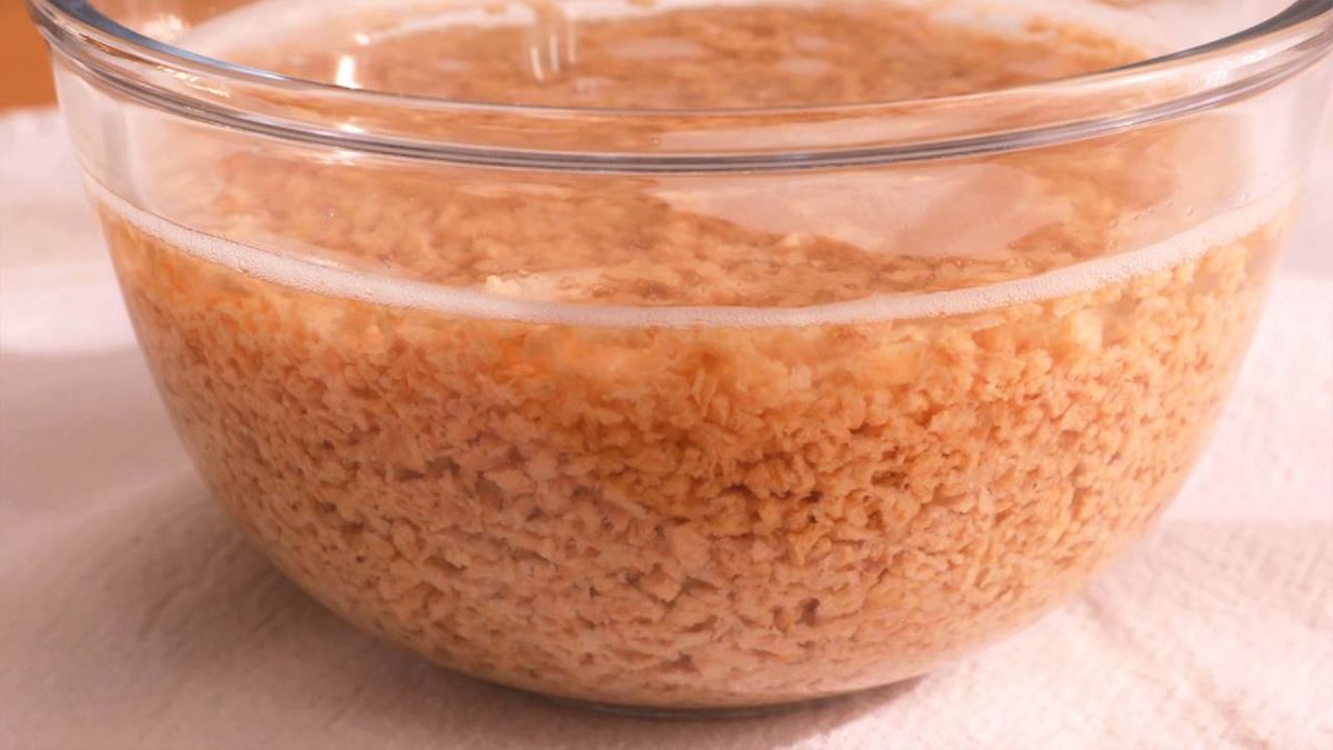 Boloñesa vegana con soja texturizada  paso 1