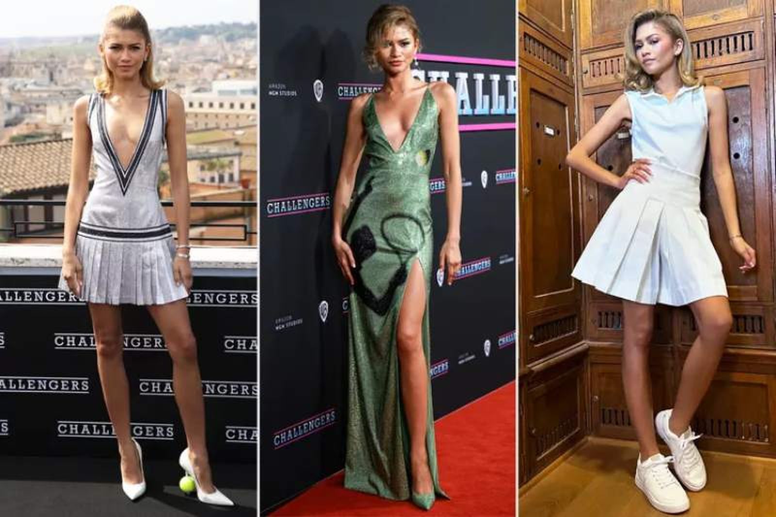 La actriz y modelo Zendaya en varios eventos luciendo el estilo Tenniscore La actriz y modelo Zendaya en varios eventos luciendo el estilo Tenniscore