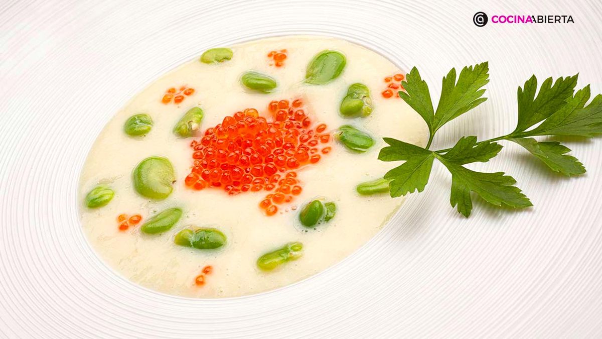 Vichyssoise con habitas, receta de Karlos Arguiñano